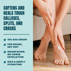AmLactin Foot Repair Cream, 15% Lactic Acid for Cracked Heels, 3 oz | 15% lactic acid foot cream exfoliates, softens calluses and moisturizes dry, cracked heels and rough feet without scrubbing.