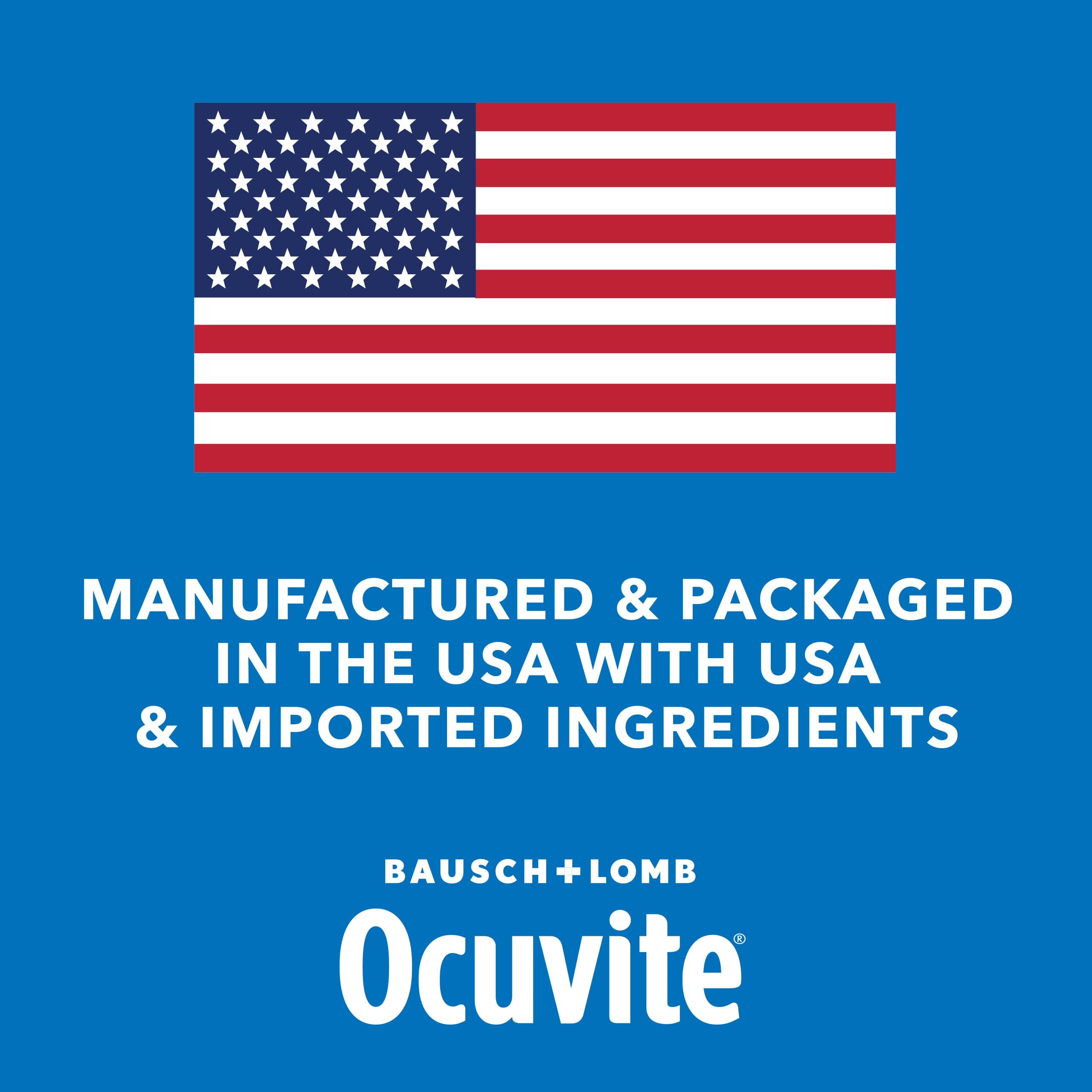 Ocuvite Blue Light Lutein & Zeaxanthin Supplement, Eye Vitamin for Eye Strain, Vision & Ocular Health Support, Softgels for Screen & Sunlight Exposure, 30 Softgels