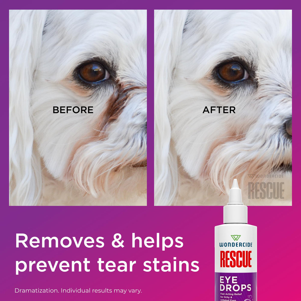 Wondercide Rescue - Eye Drops and Wash for Dogs and Cats - 4 oz