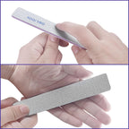 Nail Files (12 Pack), 100/180 Grit Emery Boards Nail File for Natural Nails and Acrylic Nails, Double Sided Emory Boards limas para unas acrilicas Profesional Fingernail Filer Reusable Manicure Gray