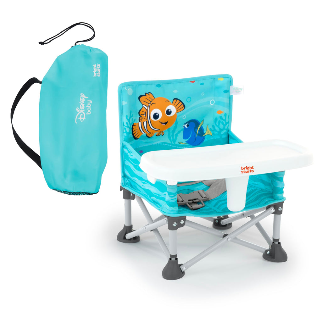 Buy now Summer by Bright Starts Pop 'N Sit Portable Booster Chair, Floor Seat, Indoor/Outdoor Use, Compact Fold, Green, 6 Mos - 3 Yrs at indiglob india
