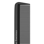 Professional 8.8 Inch Tail Comb - Black Carbon Fiber And Stainless Steel Pintail - Anti Static And Heat Resistant Teasing Lightweight Comb For All Hair Types