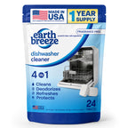 Earth Breeze Dishwasher Cleaner Tablets 4-in-1 Fragrance Free