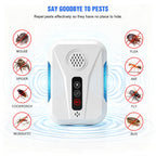 2026 Upgraded Ultrasonic Pest Control Repeller 6 Packs, Rodent Deterrent Plug in for Mice Bug Roach Ant Mosquito Insect, Mouse Repellent Indoor for Home Office Warehouse, 3 Mode Switching, White