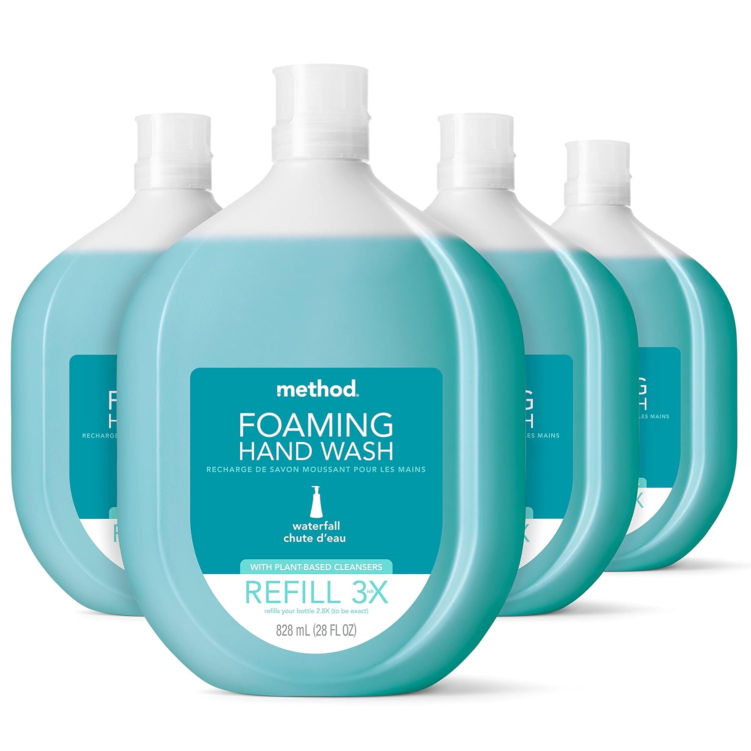 Buy now Method Foaming Hand Soap, Waterfall, Paraben and Phthalate Free, Biodegradable Formula, 10 fl oz (Pack of 6) 28 Fl Oz (Pack of 4) Refill at indiglob india