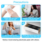 MASTOGO 8 Pcs Reusable Multiple Time Tens Unit Replacement Pads in 2 Sizes