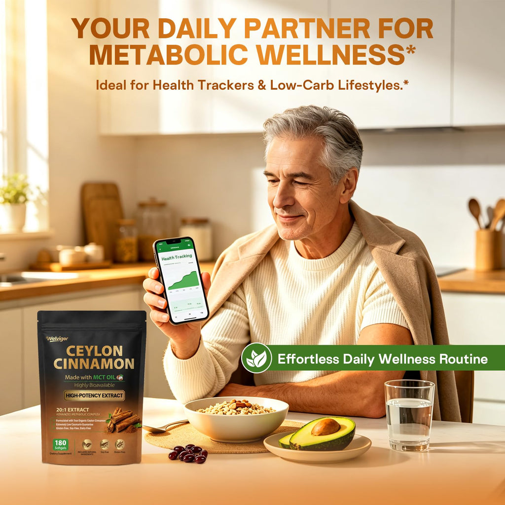 Ceylon Cinnamon with MCT Oil for Daily Metabolic & Energy Support