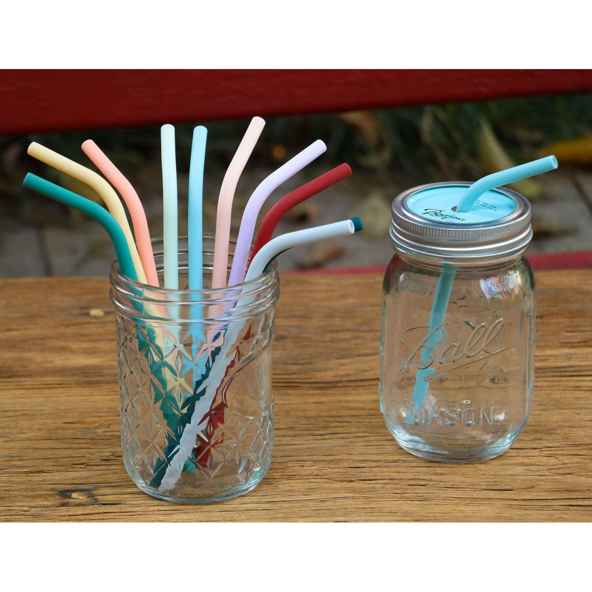 Reusable Thin Short 6.7" Cute Silicone Bendy Straws for Toddlers&Kids&Baby,6 10 12 oz Wine/Yeti Tumbler, Coffee/Cocktail Mug,Soda Cans,Take n toss Cup/BPA FREE-Small Flexible with Brushes