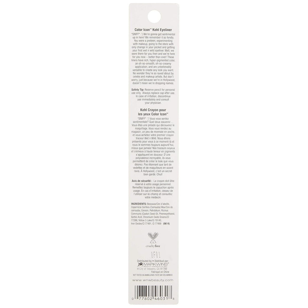 Buy now wet n wild Color Icon Kohl Eyeliner Pencil, Rich Hyper-Pigmented Color, Smooth Creamy Application, Long-Wearing Matte Finish Versatility, Cruelty-Free - Simma Brown Now! (Packaged) at indiglob india
