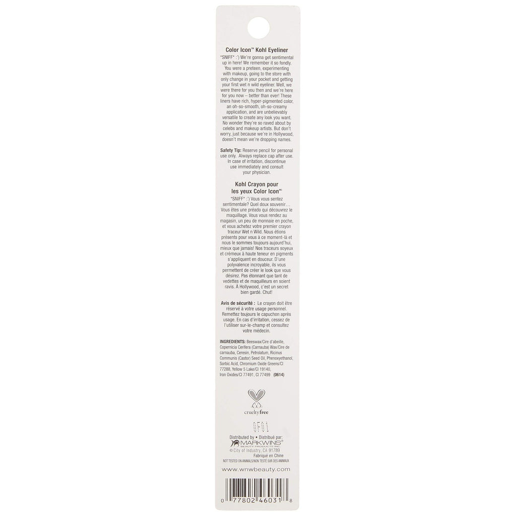 wet n wild Color Icon Kohl Eyeliner Pencil, Rich Hyper-Pigmented Color, Smooth Creamy Application, Long-Wearing Matte Finish Versatility, Cruelty-Free - Simma Brown Now! (Packaged)