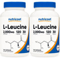 Nutricost L-Leucine 2,000mg, 120 Vegetarian Capsules, Non-GMO, Gluten Free, 30 Servings (Pack of 2)