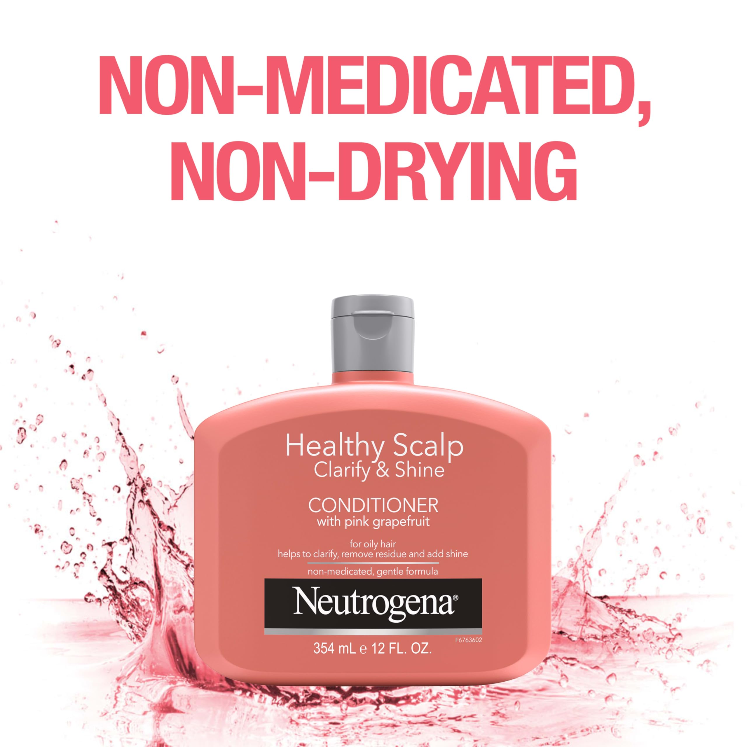 Buy now Neutrogena Exfoliating Healthy Scalp Clarify & Shine Conditioner for Oily Hair and Scalp, Anti-Residue Conditioner with Pink Grapefruit, Paraben & Phthalate-Free, Color-Safe, 12oz at indiglob india