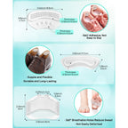 10PCS High Heel Comfort Pad Inserts, Silicone Shoe Cushion Insoles Heel Grips Liner Metatarsal Pads for Women Shoes Too Big, Prevent Rubbing Blisters, Self Adhesive, Clear