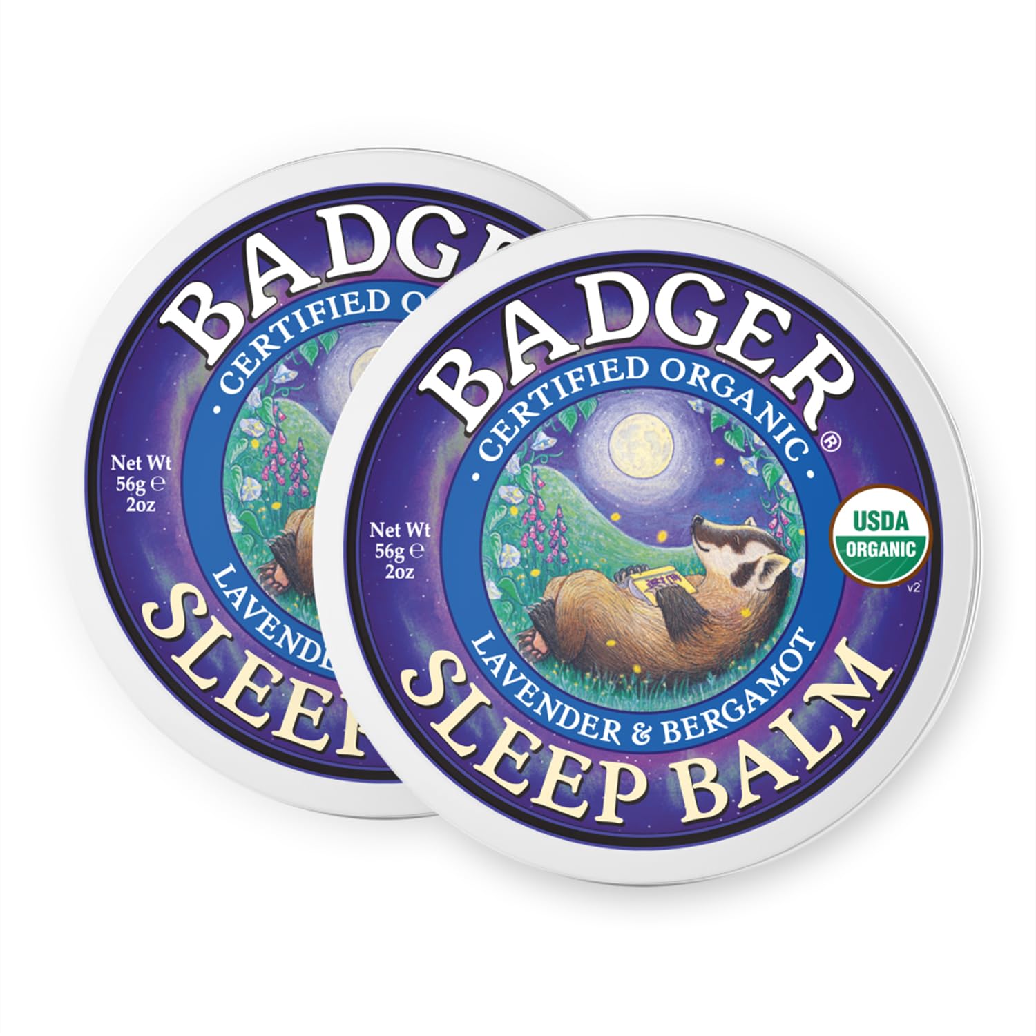 Buy now Badger - Natural Sleep Balm, Lavender & Bergamot, Relaxing and Calming Balm for Children and Adults, 2 oz 2 Ounce (Pack of 2) at indiglob india