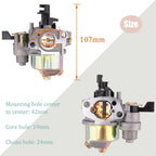 GX160 GX200 Carburetor Compatible with Honda GX120 GX140 GX 160 GX168 GX200 5HP 5.5HP 6.5HP Engine, GX160 Carburetor + Recoil Starter + Ignition Coil + Air Filter Tune Up Kit