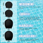 Extra Large Swim Cap for Long Hair, Weaves, Dreadlocks, Hair Extensions, Braids, Curls & Afros - Silicone Swimming Cap for Women & Men, Keep Hair Dry