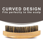 Buy now Wave Brush Medium Boar Bristles Hair brush-Designed for Thin and Normal Hair-Mens Curved Military Wave and Beard Brush-Great for 360 Waves at indiglob india