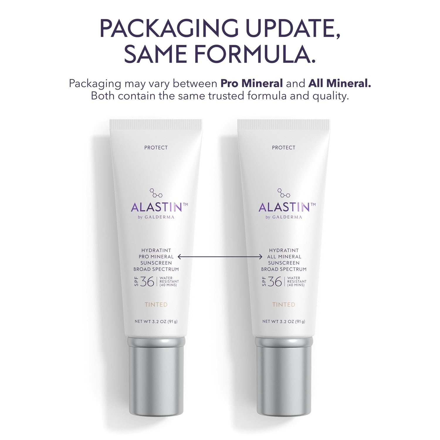 ALASTIN Skincare HydraTint Pro Mineral Tinted Sunscreen SPF 36 (3.2 oz) | 2-in-1 Daily Sunblock Moisturizer for Ultimate Protection and an Even Glow on Face & Neck, Fragrance-Free, Water Resistant
