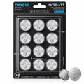 NICEBATT CR1632 3V Lithium Battery 12 Pack, High Capacity 1632 Batteries for Key Fob