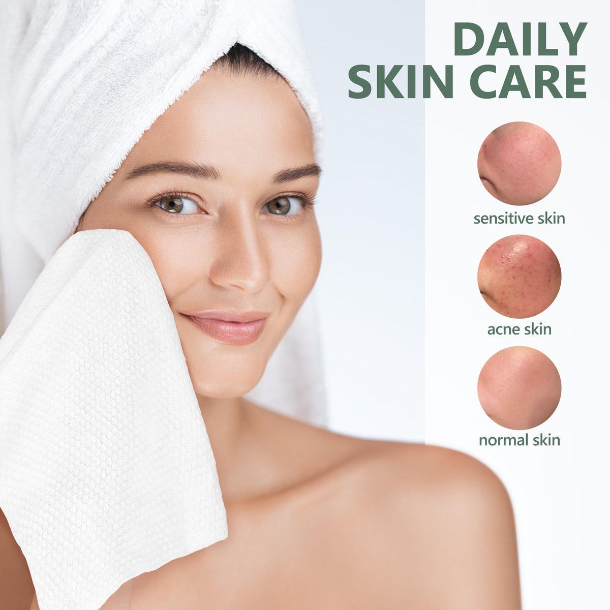Benano 11.8x9.4 in Compressed Face Towels | Disposable Washcloths, 22 Pcs