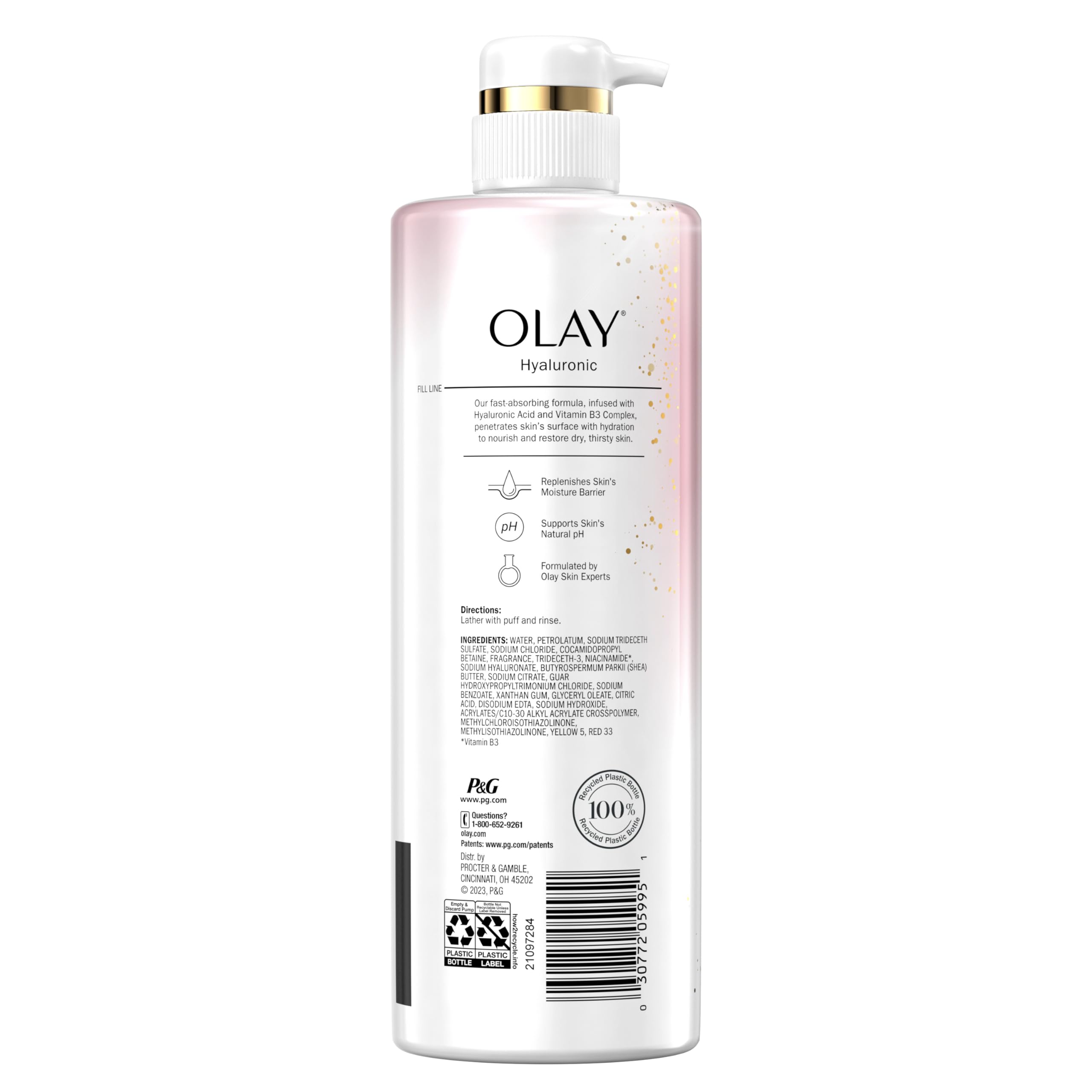 Buy now Olay Body Wash for Women, Intensely Hydrating, Hyaluronic Acid Serum Complex, Renews Moisture, Free of Parabens & Phthalates, Vitamin B3 Lameller Technology, For All Skin Types, 20 fl oz (Pack of 4) at indiglob india