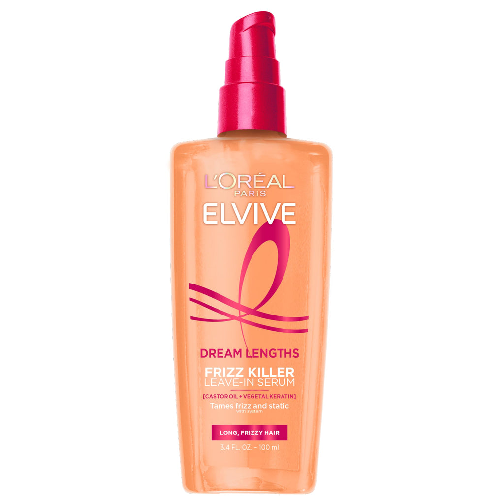 Buy now L'Oreal Paris Elvive Dream Lengths Frizz Killer Leave-In Serum, 3.4 Ounce at indiglob india