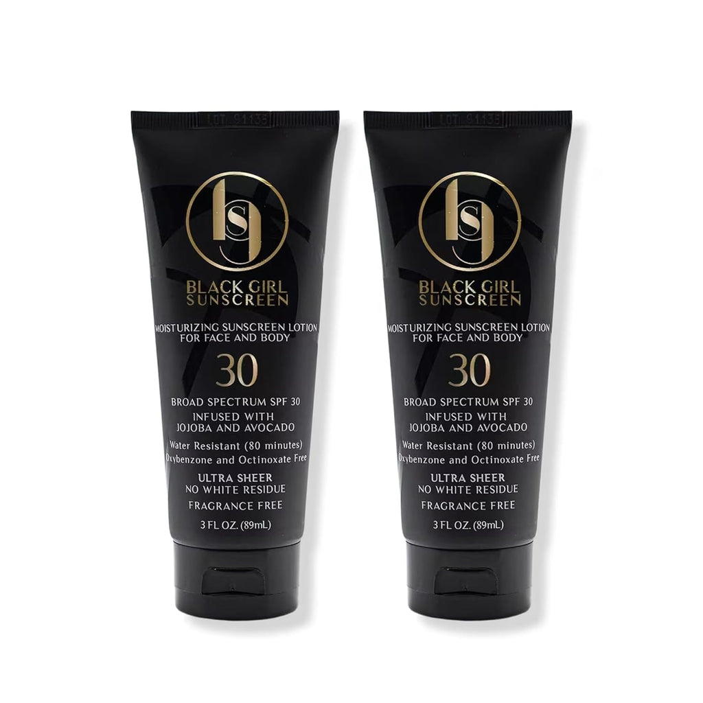 Black Girl Sunscreen SPF 30 Sun Lotion, Face & Body, Travel Size - 2 Fl Oz