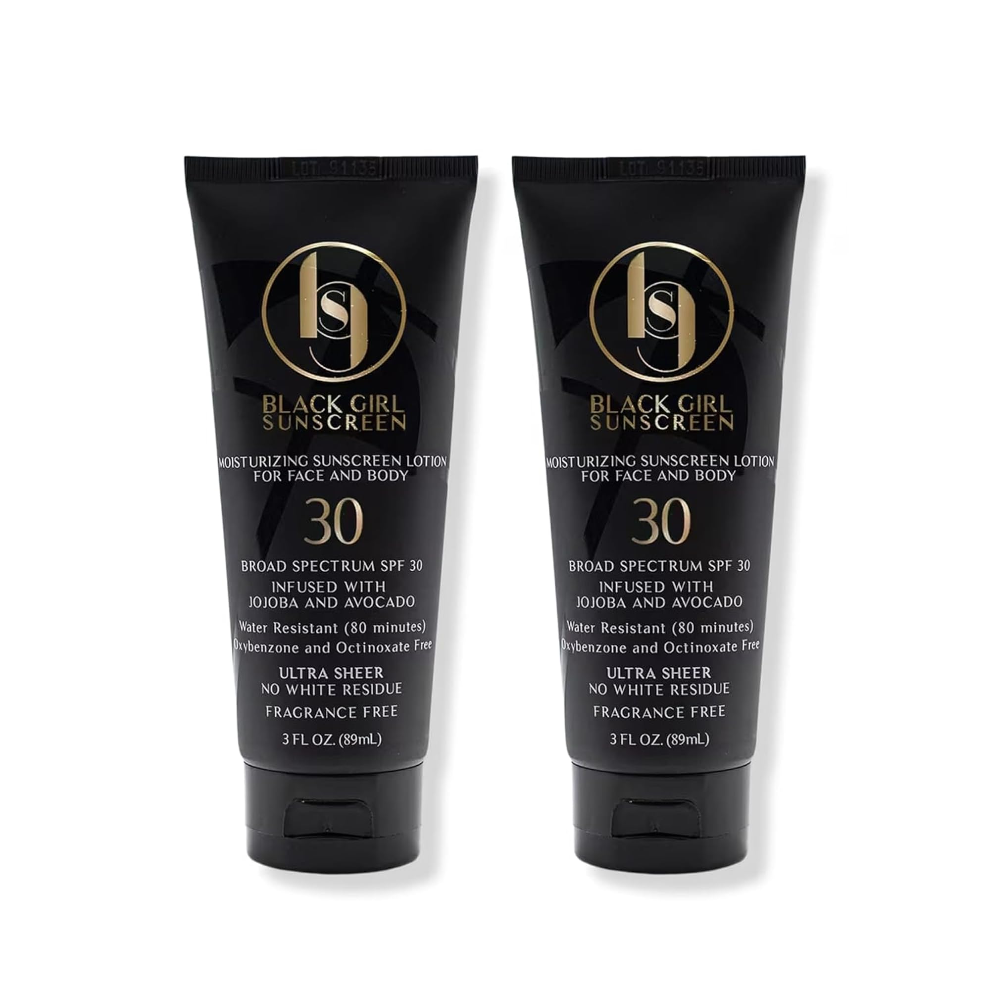 Black Girl Sunscreen SPF 30 Sun Lotion, Face & Body, Travel Size - 2 Fl Oz