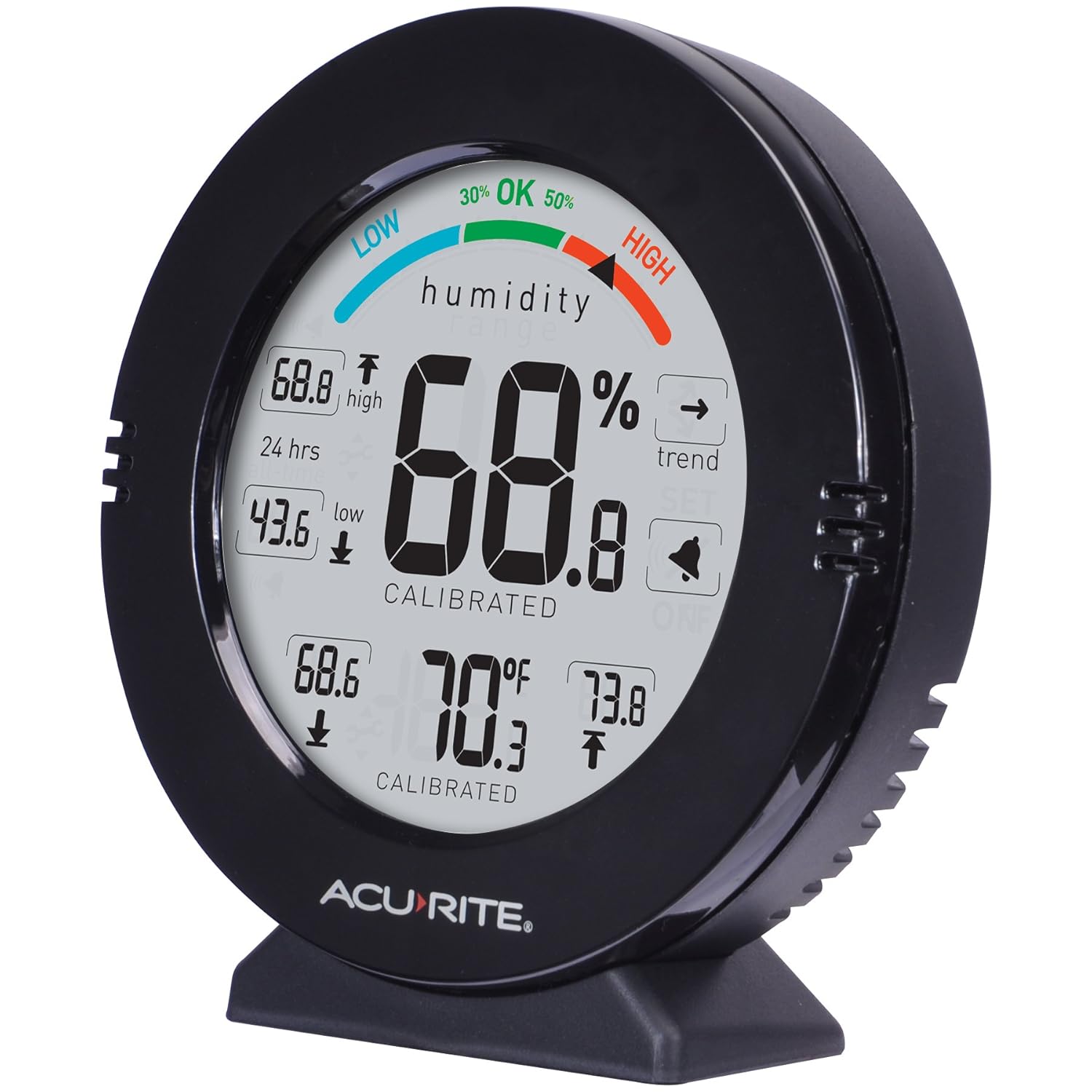 Buy now AcuRite 01080M Pro Accuracy Temperature and Humidity Gauge with Alarms, Black at indiglob india