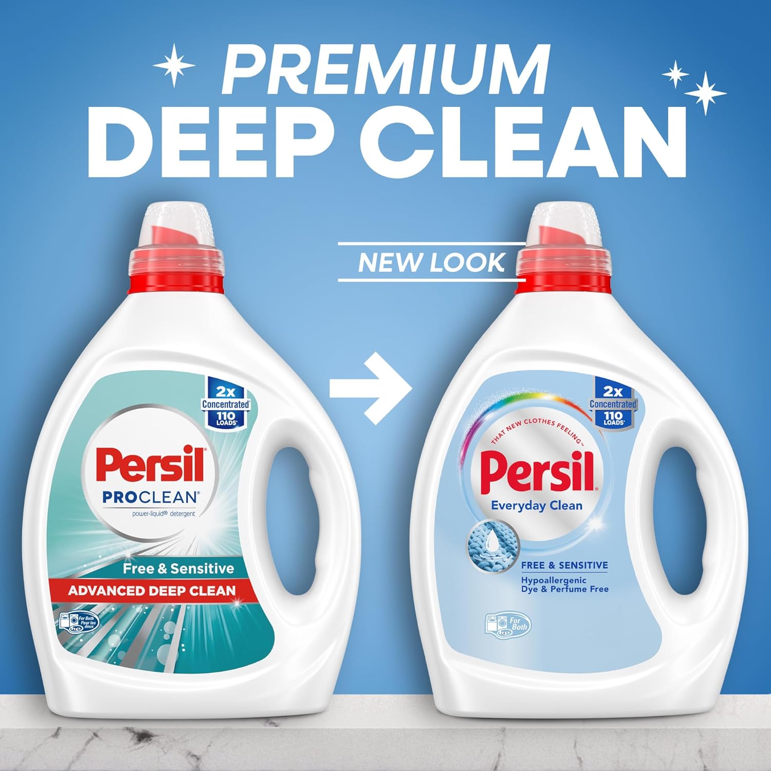 Buy now Persil Free & Sensitive Liquid Laundry Detergent, Unscented and Hypoallergenic for Sensitive Skin, Ultra Concentrated, 82.5 fl oz, 110 Loads at indiglob india