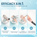 Modelones short almond nail tips set includes 360 pieces, ideal for various nail styles and enhancements. Original packaging.