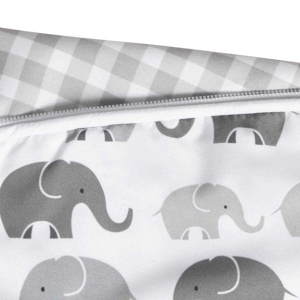 Buy now Boppy Nursing Pillow Cover, Premium Quick-Dry Fabric, Gray Elephants, Fits The Original Support Boppy Pillow for Breastfeeding and Bottle Feeding, Cover Only at indiglob india
