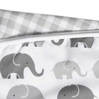 Buy now Boppy Nursing Pillow Cover, Premium Quick-Dry Fabric, Gray Elephants, Fits The Original Support Boppy Pillow for Breastfeeding and Bottle Feeding, Cover Only at indiglob india