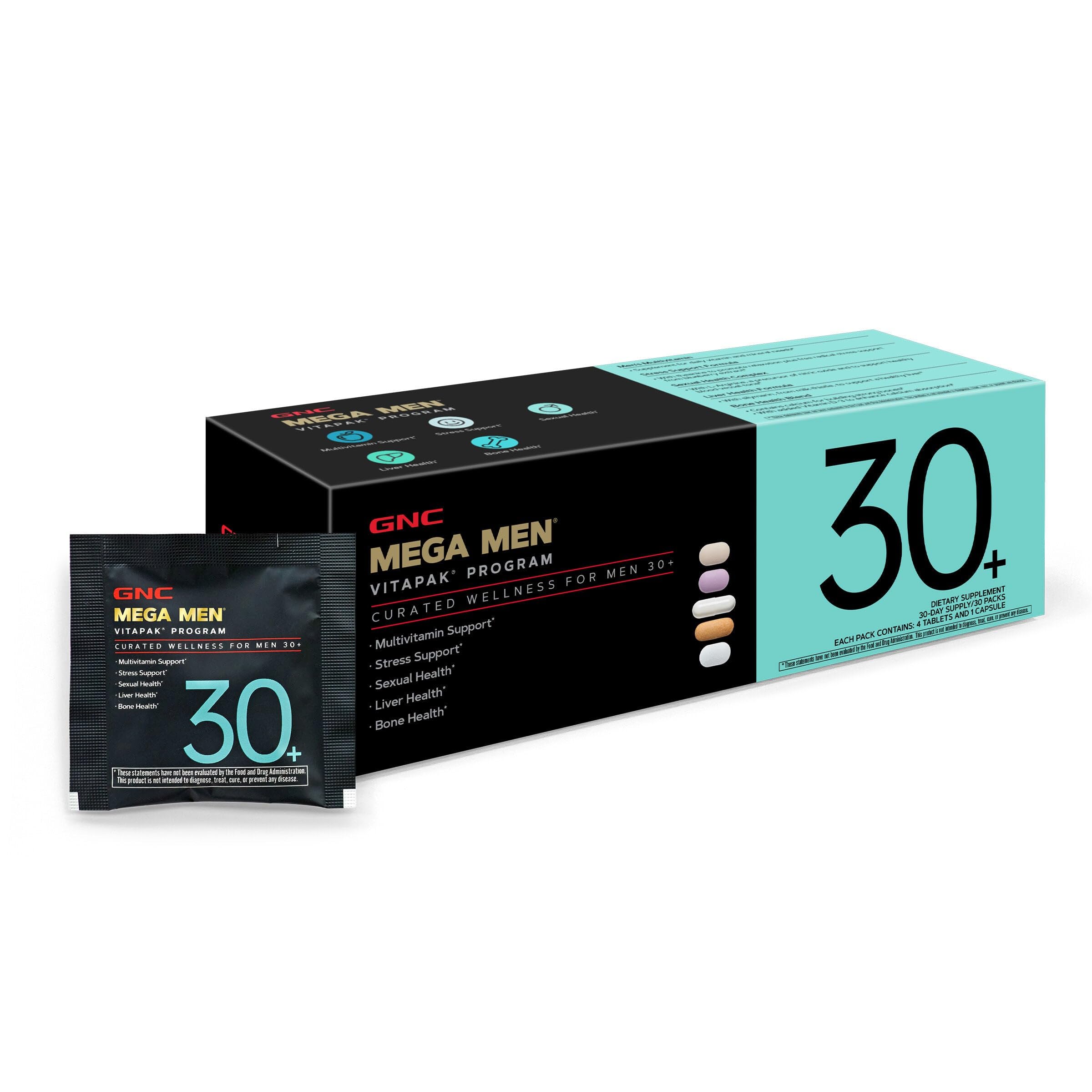 Buy now GNC Men's 30+ Vitapak Program | 5-in-1 Daily Multivitamins and Minerals | Supports Healthy Bones and Stress Relief | 30 Servings at indiglob india