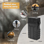 Buy now SOMGEM Cigarette Case with USB Rechargeable Electric Lighter for Whole Package Cigarettes 20pcs, Waterproof Cigarette Holder for Outdoor Camping Hiking at indiglob india