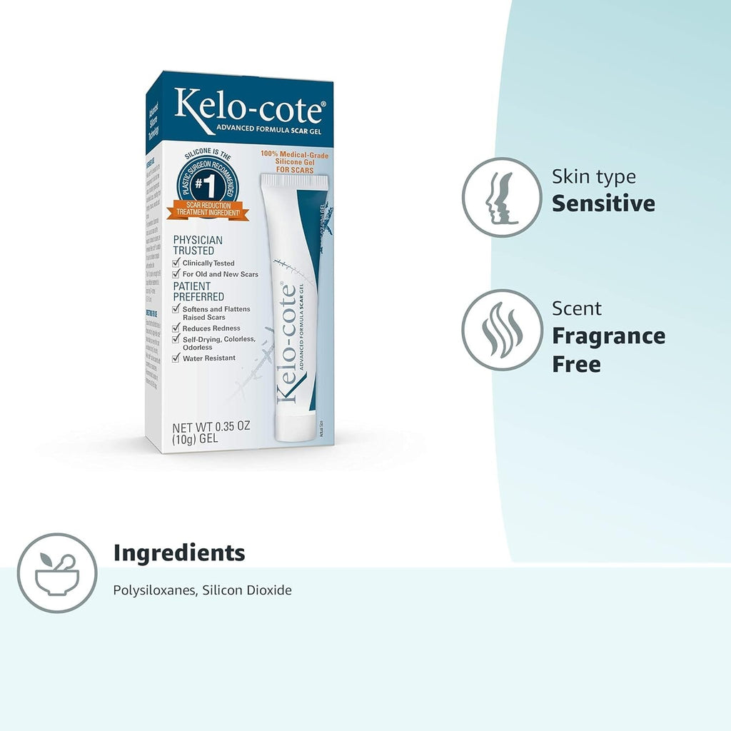 Buy now Kelo-cote Advanced Formula Scar Gel, 10 Gram at indiglob india