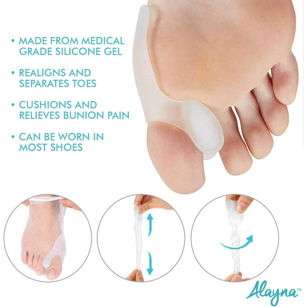 Buy now Bunion Corrector for Women and Men - Bunion Pads Pain Relief Gel Toe Separator Guard Big Toe Spreader Cushion to Wear in Socks and Shoes- Orthopedic Bunion Brace to Avoid Hallux Valgus Surgery(1 Pair) at indiglob india
