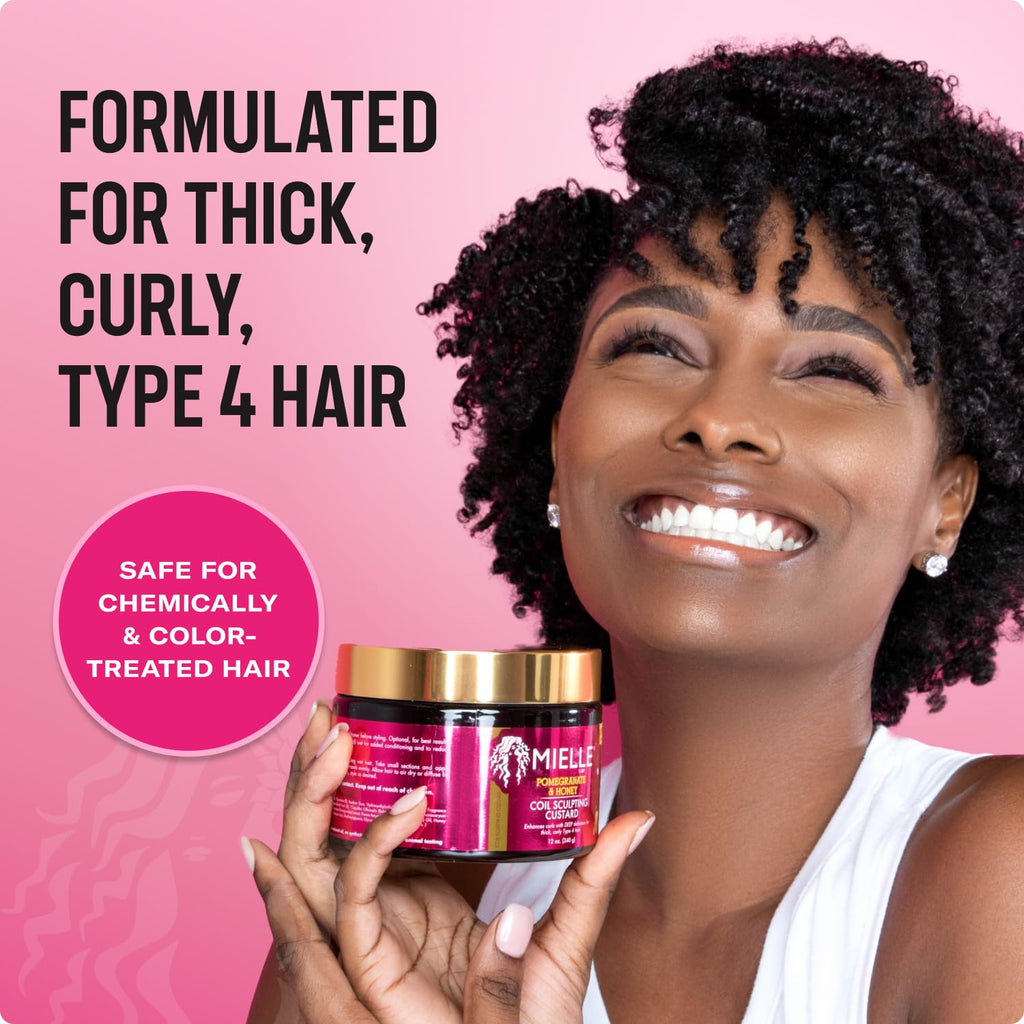 Buy now Mielle Organics Pomegranate & Honey Curl Cream - Coil & Curl Defining Hair Cream for Type 4 Hair - Hydrates, Controls Frizz, Conditions & Adds Shine (12 Fl Oz) at indiglob india