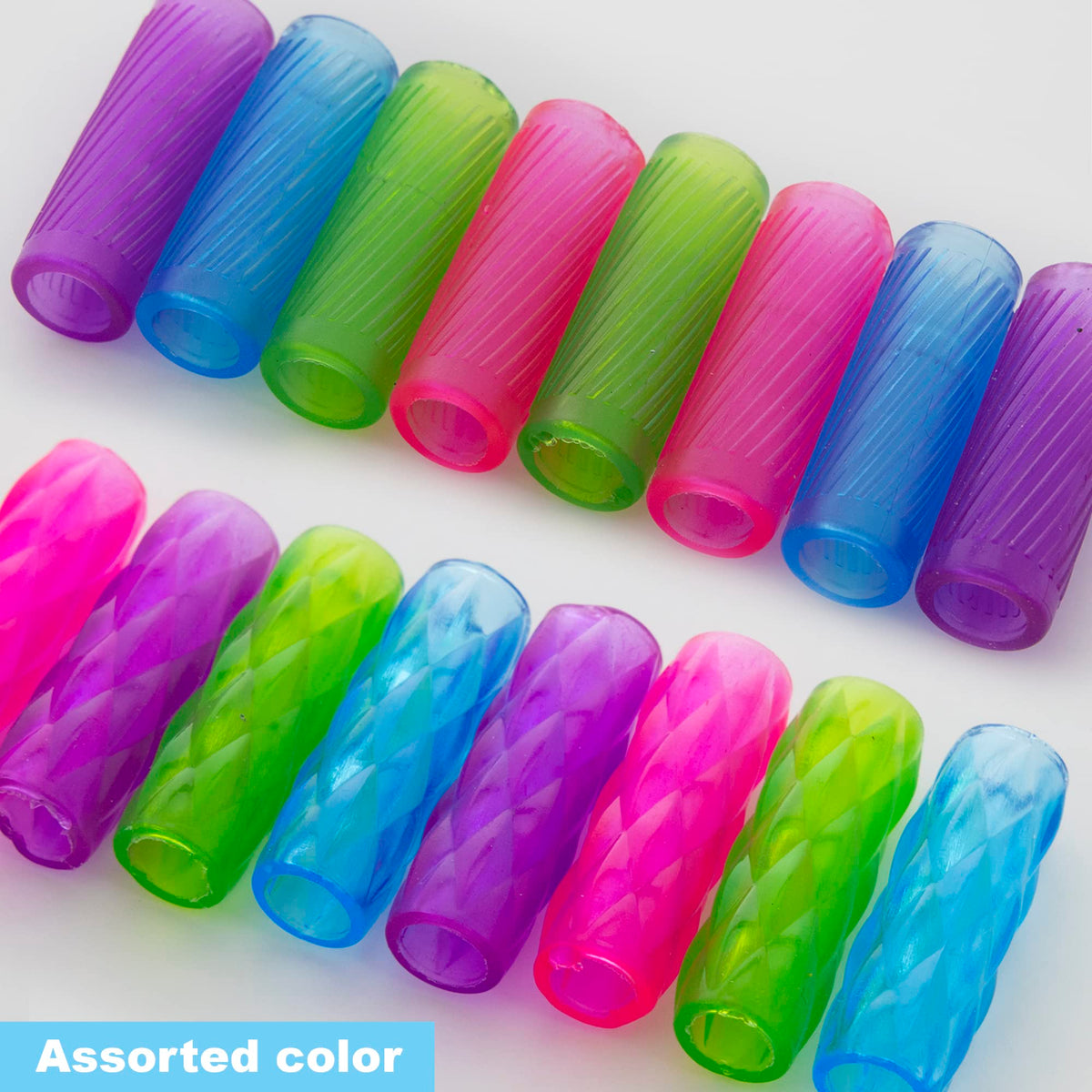 BAZIC PRODUCTS Gel Pencil & Pen Grips, Assorted, 8 Ct
