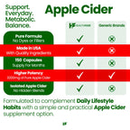 HealthFare Apple Cider Vinegar Capsules with the Mother | Raw, Organic & Unfiltered ACV | 150 Vegan Pills | Maximum Strength Supplement for Detox & Digestion | Non-GMO, Gluten-Free, Made in USA