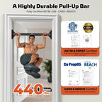 Sportneer Pull Up Bar for Doorway, No-Drill, Adjustable 29.5-37 in, 440 lb