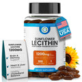 Organic Sunflower Lecithin 1200mg, Brain & Nervous System Support, 100CT