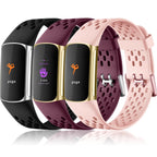 Buy now Maledan Compatible with Fitbit Charge 5/ Fitbit Charge 6 Bands Women Men, Breathable Sport Band Soft Waterproof Replacement Wristbands Strap for Fitbit Charge 5/ Charge 6 Advanced Fitness Tracker at indiglob india