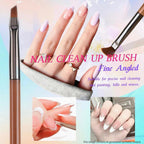 8Pcs Nail Art Brushes Set, 5 Art Liners & 3 Multi Shape Gel Builder Brushes | Liners with 7/9/11/15/25mm bristles for fine lining, gel coating & nail shaping, ideal for salon and DIY nail art