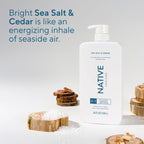 Native Full & Thick 2-in-1 Shampoo & Conditioner Sea Salt & Cedar 36 fl Oz.
