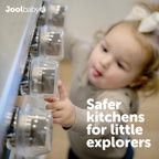 Jool Baby Clear Stove Knob Covers (5 Pack) Child Safety Guards, Durable Design - Baby Proof