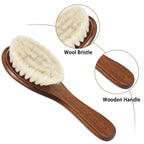 Buy now Shappy 2 Pieces Barber Fade Brush Men Beard Brush Neck Duster Cleaning Grooming Tool Soft Beard with Wooden Handle for Barber Hair Cutting Kits(Black, Red) at indiglob india