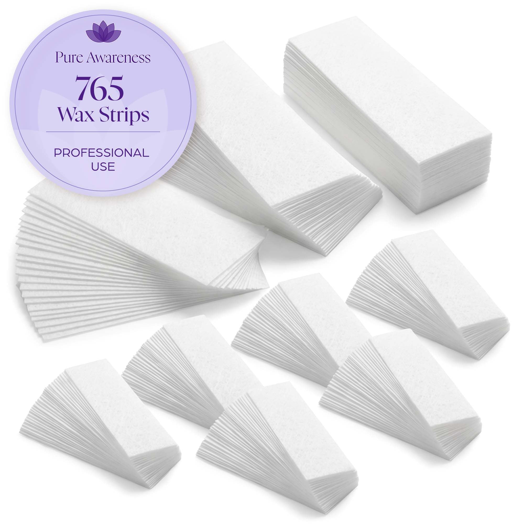 160 Wax Strips for Hair Removal – Extra-Large Non-Woven | For legs, arms, back and body · works with all soft waxes · salon and home use