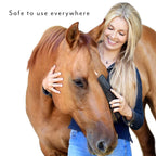 Buy now StripHair Gentle Groomer - Original for Horses Dogs 6-in-1 Shedding Grooming Massage Tool (Black) at indiglob india