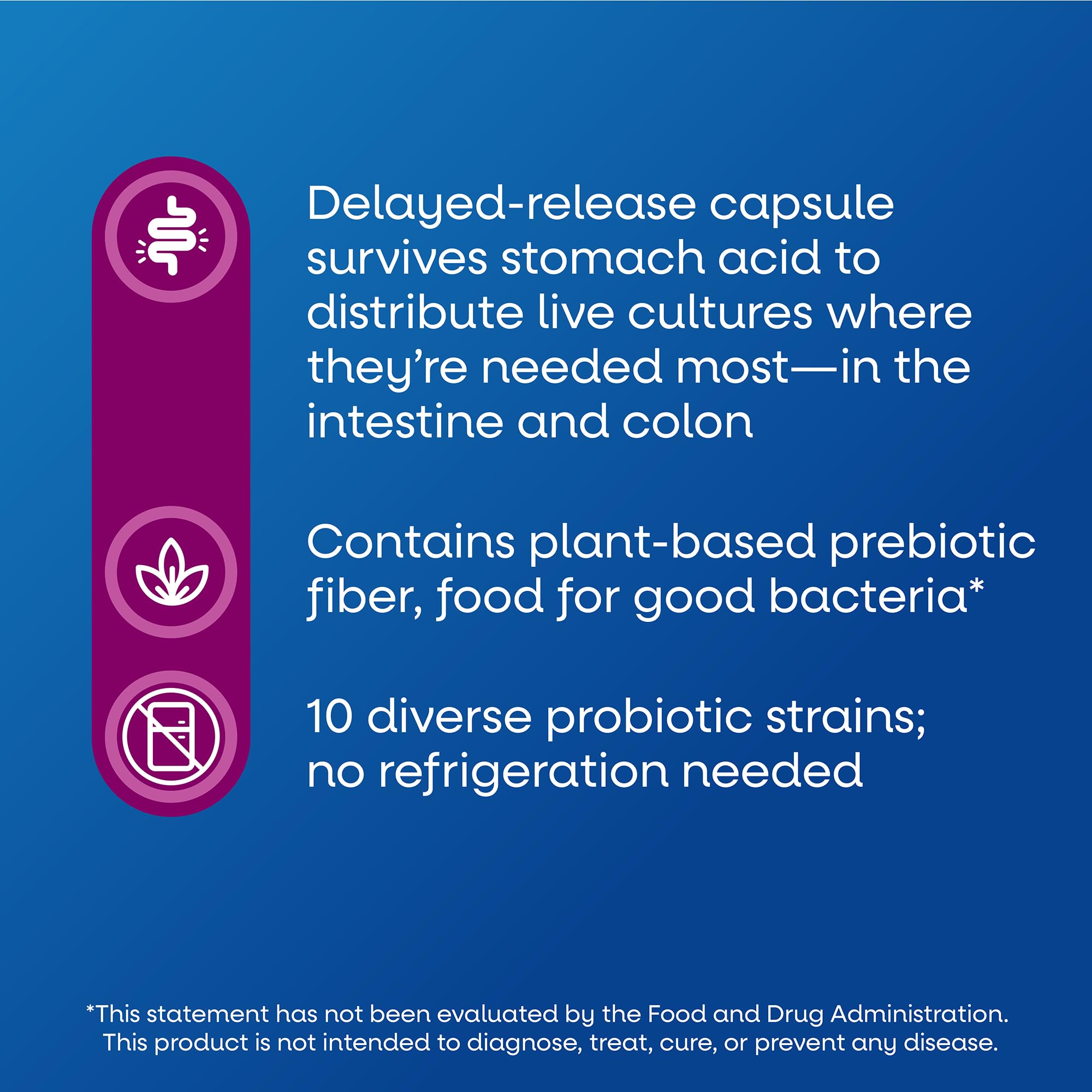 Nature's Way Fortify Women’s Probiotic 30 Billion CFU, 30 ct | Daily Multi-Strain Probiotic for Digestive, Vaginal, and Immune Support*, Once-Daily Capsule, No Refrigeration Required
